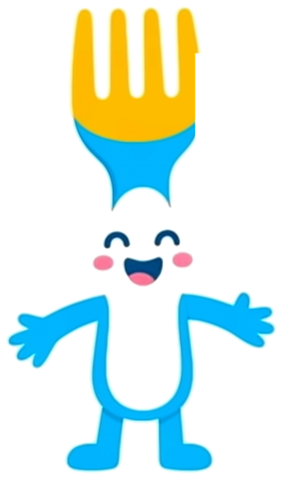 Forky, the hihungry mascot